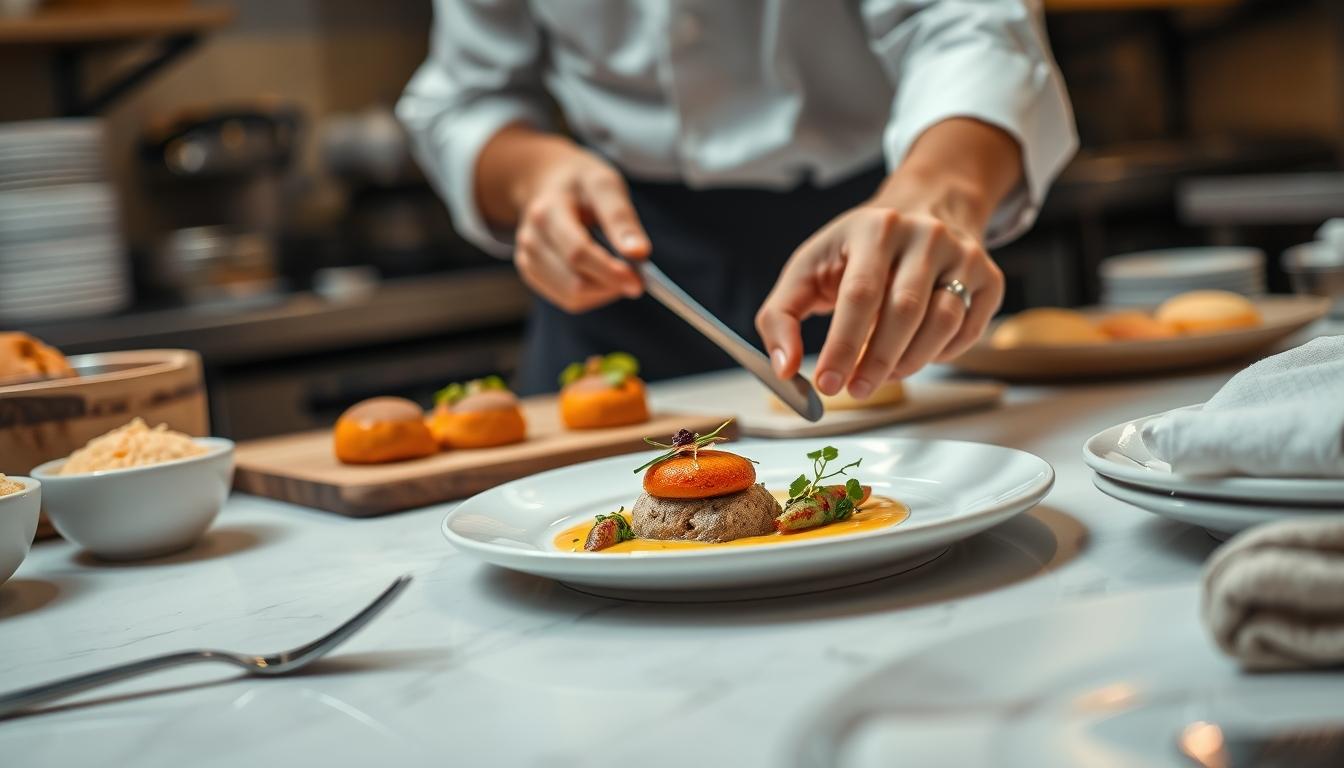 Home cook preparing ingredients in the kitchen