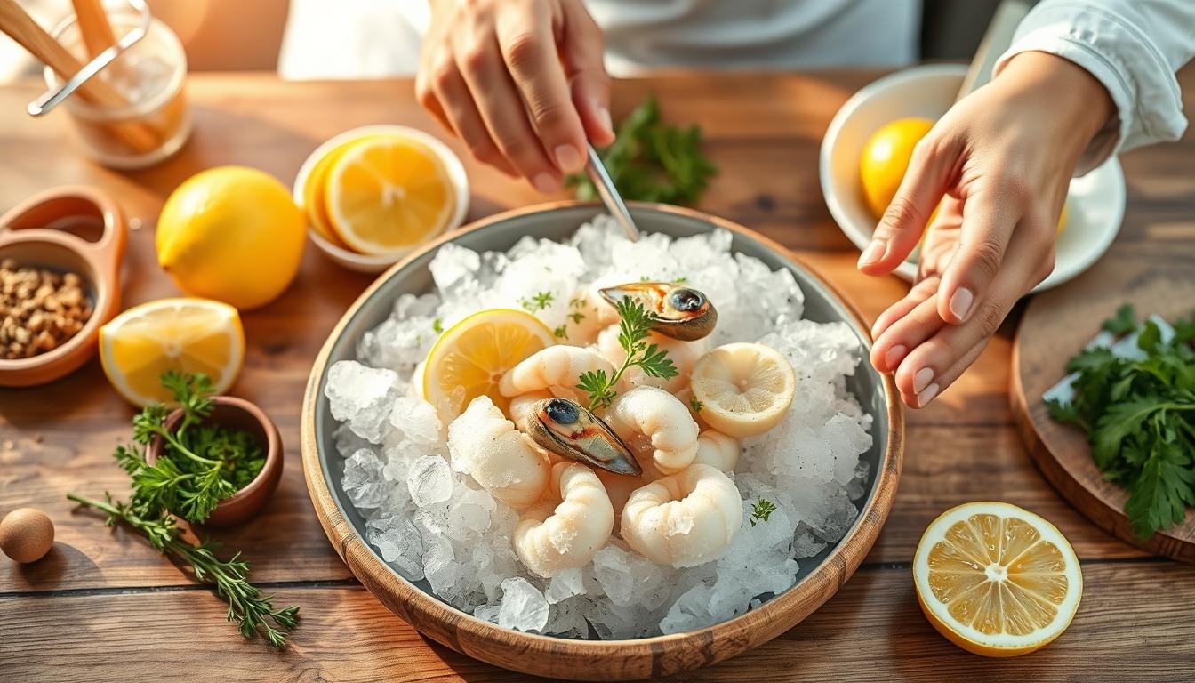 Fresh seasonal ingredients arranged for home cooking